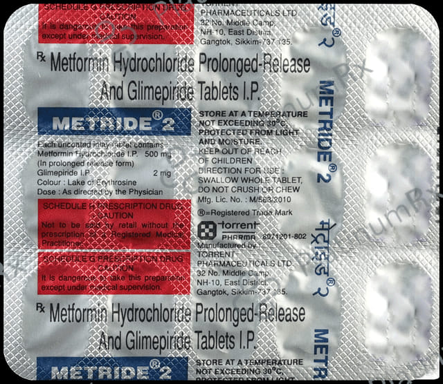 Metride 2/500mg Tablet PR 15s