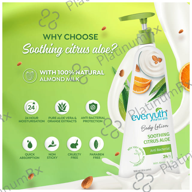 Everyuth Naturals Soothing Citrus Aloe Body Lotion 500 ml