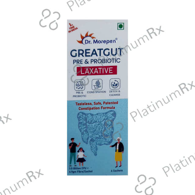 Dr Morepen Great Gut Pre & Probiotic Laxative Sachet (5gm Each)