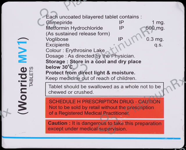 Wonride MV 1 Tablet SR 10 Tablet SR