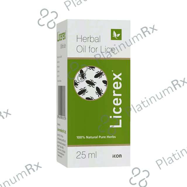 Licerex Herbal Oil for Lice (25ml Each) 1 Bottle