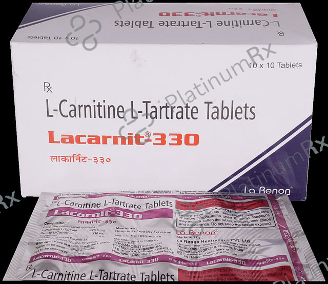 Lacarnit 330mg Tablet 10s