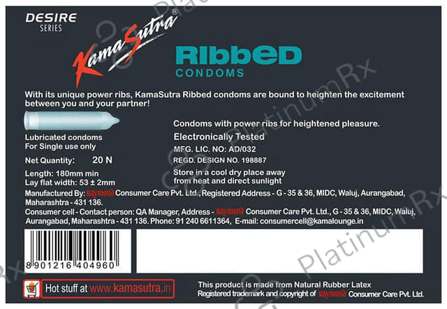 KamaSutra Ribbed Condom