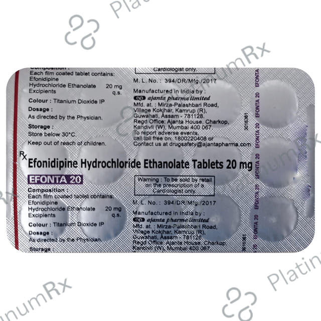 Efonta 20mg Tablet 15s
