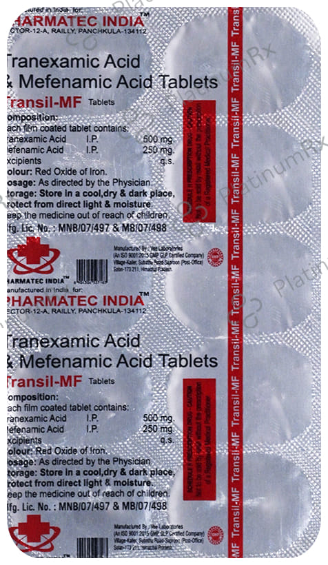 Transil 250/500mg MF Tablet 10s