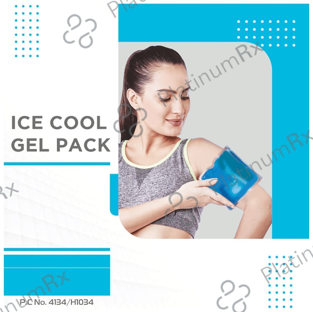 Vissco Icecool Gel Pack, Re-Freezable for Shoulder & Back Pain Relief Small