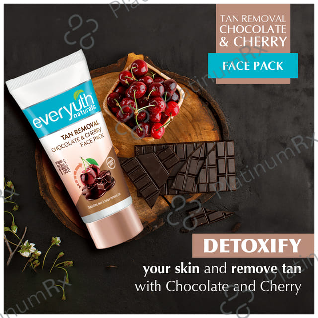 Everyuth Naturals Pure & Light Tan Removal Pack Chocolate & Cherry