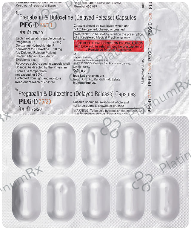 Peg D 75mg/20mg Capsule