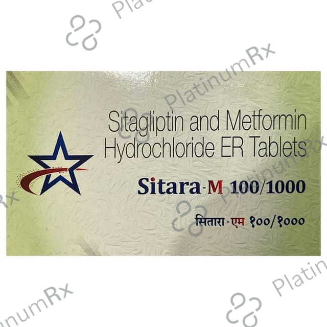 Sitara M 100/1000mg Tablet ER 10s
