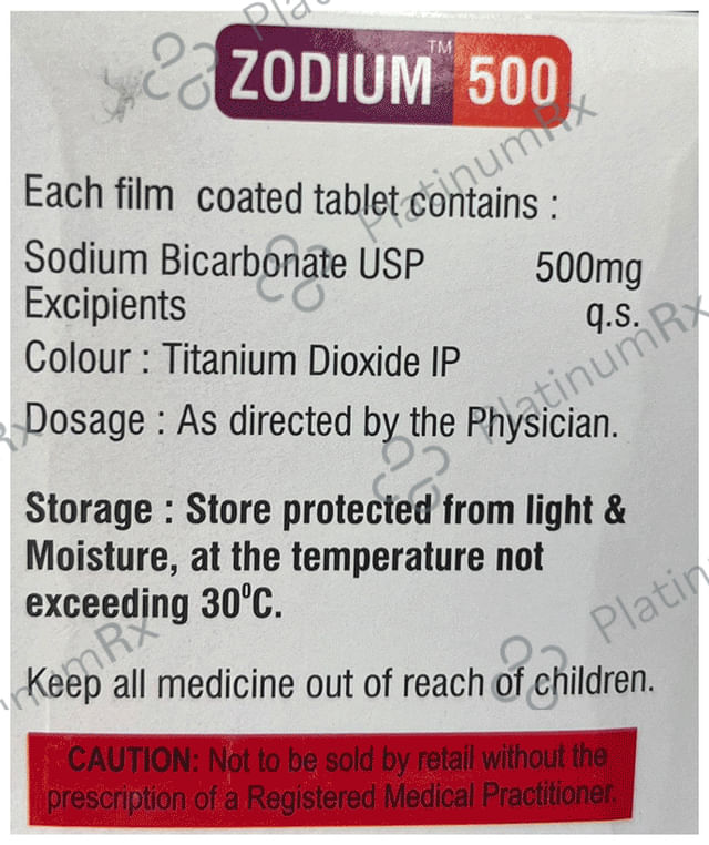 Zodium 500 Tablet