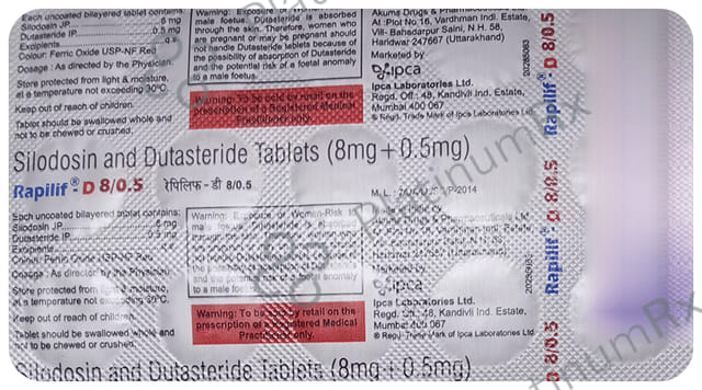 Rapilif D 8/0.5mg Tablet 15s