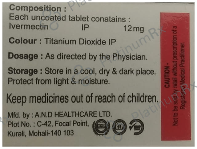 Elder Ivermectin 12mg Tablet