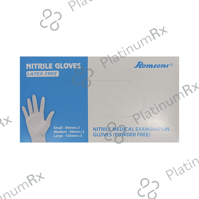 Romsons Nitrile Pair of Gloves Medium