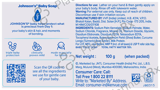 Johnson's Baby Soap 100gm
