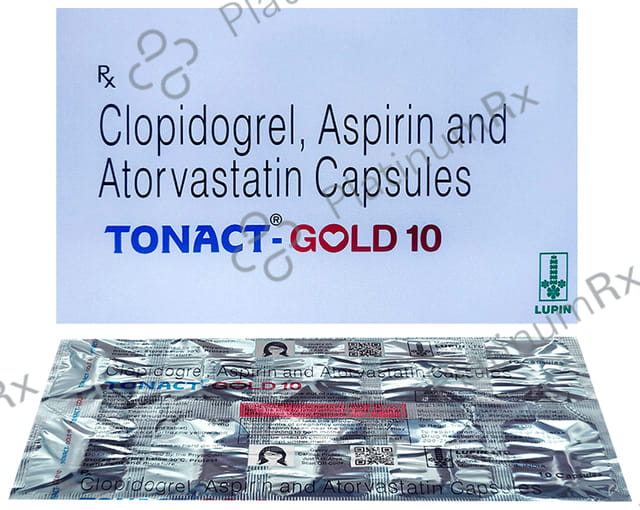 Tonact Gold 10/75/75mg Capsule 10s