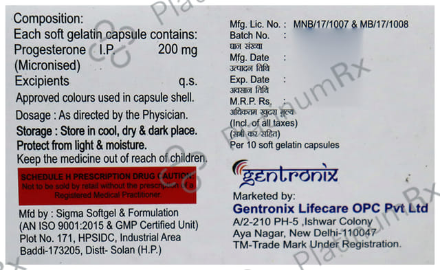 Progiron 200mg Softgel Capsule 10s