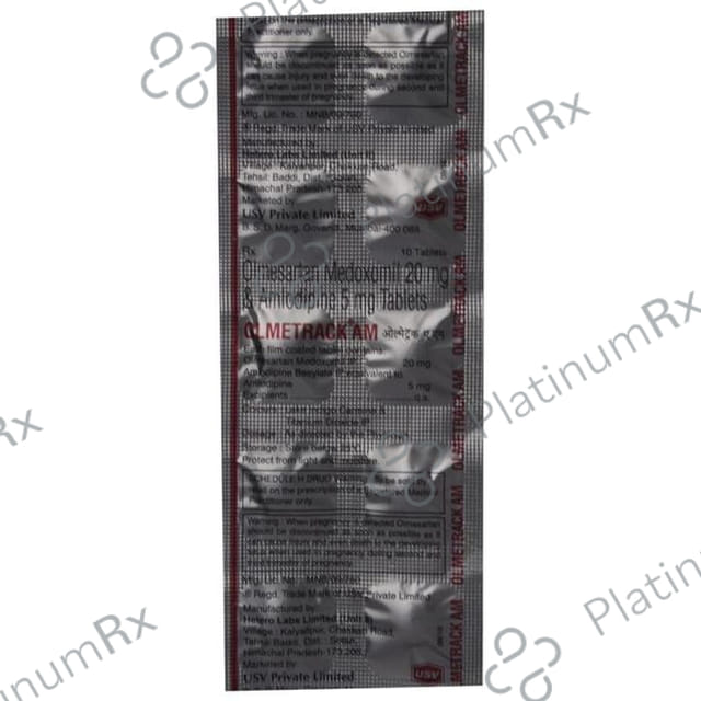 Olmetrack AM 5/20mg Tablet 10s