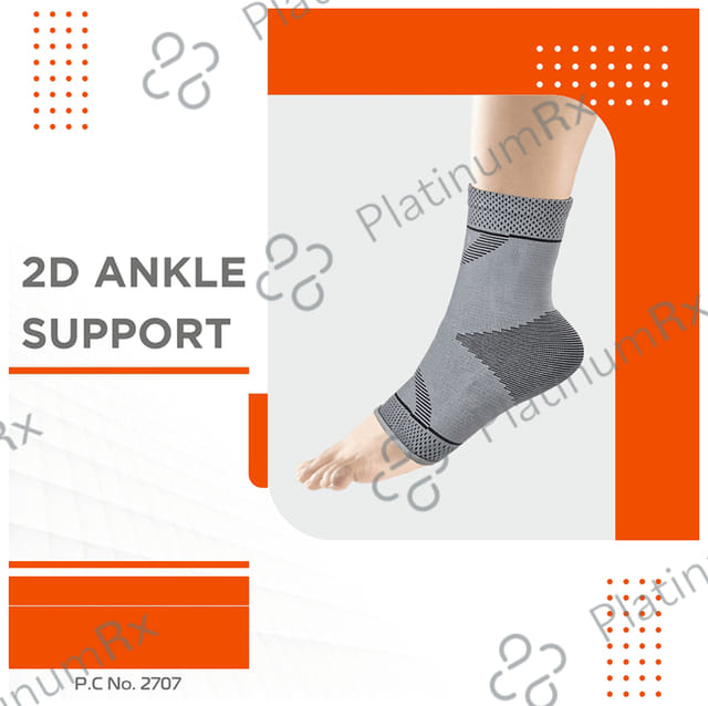 Vissco 2D Ankle Support, Stretchable Ankle Support for Injured Ankles, Arthritic Pain Medium