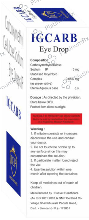 Igcarb 5mg Eye Drop 10ml