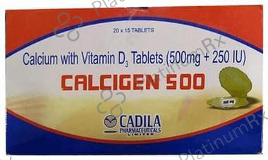 Calcigen 500 mg Tablet