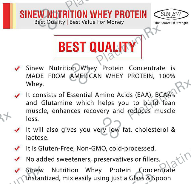 Sinew Nutrition Isocore91 100% Whey Protein Isolate Powder Vanilla 2 lb