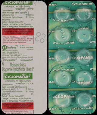 Cyclopam-MF 10mg/250mg Tablet