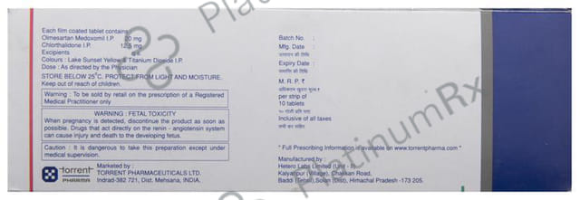 Olmetor CH 12.5/20mg Tablet 10s