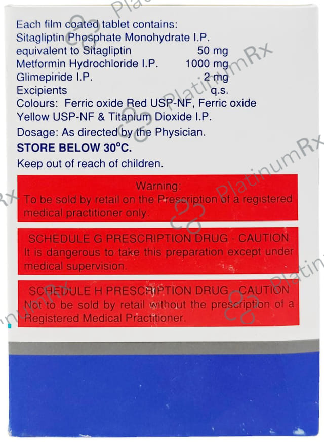 Azulix SM IR 50mg/1000mg/2mg Tablet 10s