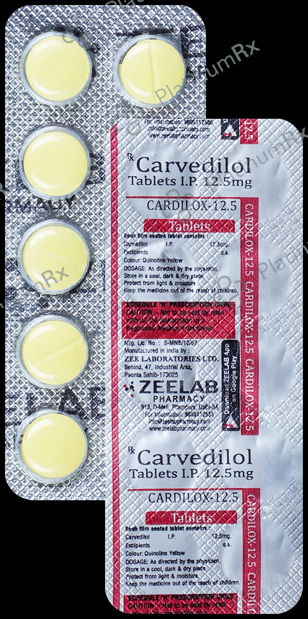Cardilox 12.5mg Tablet 10s