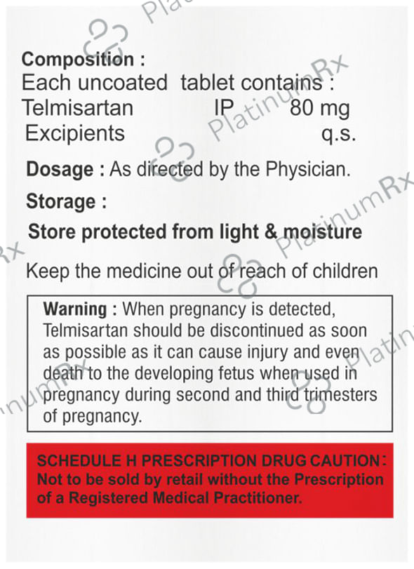 Telbovil 80mg Tablet 15s
