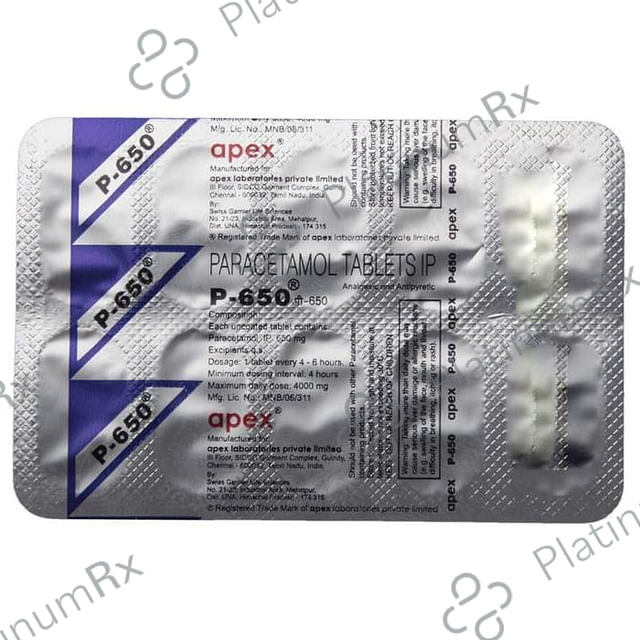 P 650mg Tablet 10s