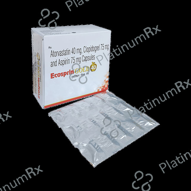 Ecosprin Gold 40/75/75mg Capsule 15s