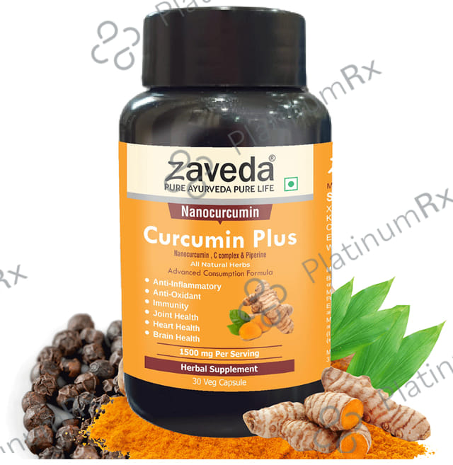 Zaveda Curcumin Plus Veg Capsule 30 vegicaps