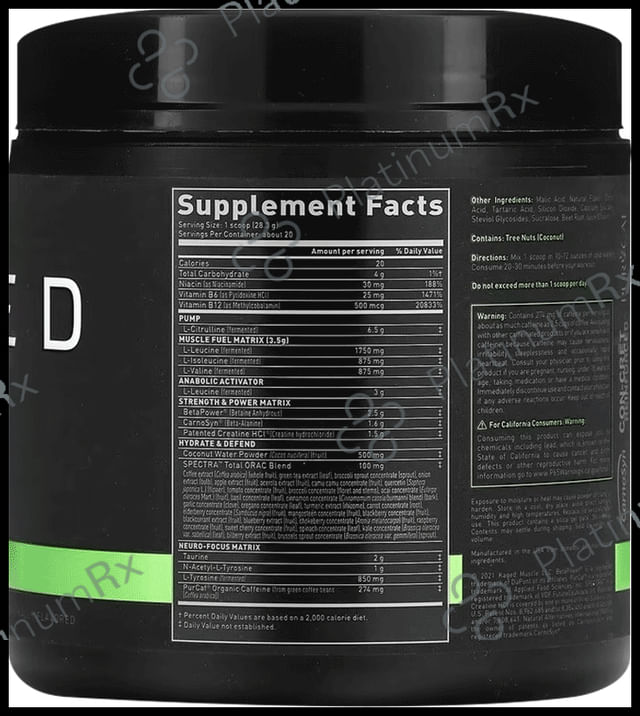 Kaged Muscle Pre-Kaged Pre-Workout Powder