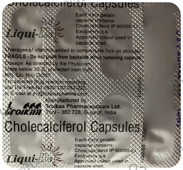 Liqui D3 Capsule 8s