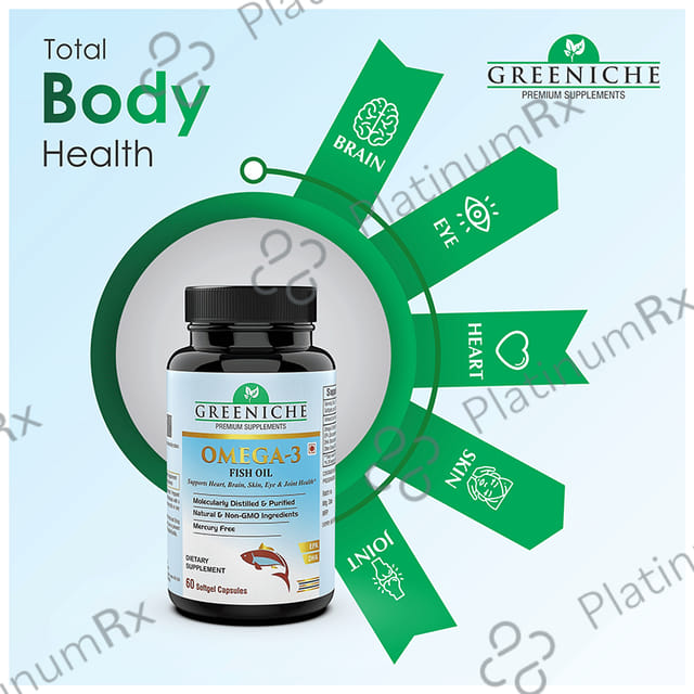 Greeniche Omega 3 Fish Oil Softgel Capsule 60s