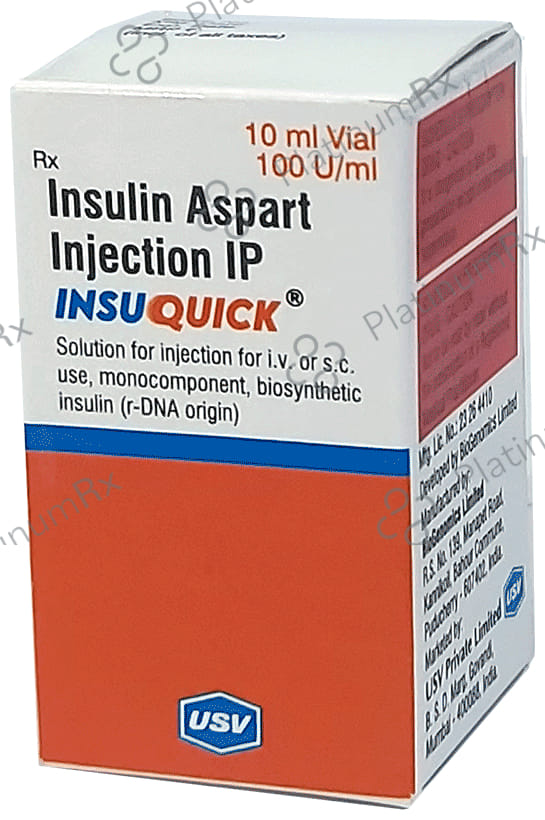 InsuQuick 100 IU/ml Solution for injection 10ml