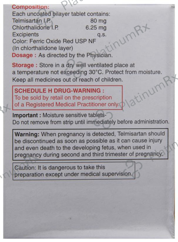 Telma CT 80/6.25mg Tablet 15s