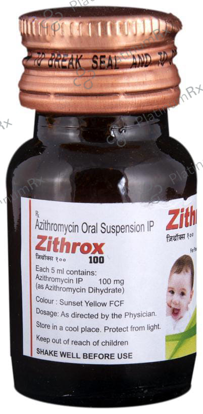 Zithrox 100mg Rediuse Suspension 15ml