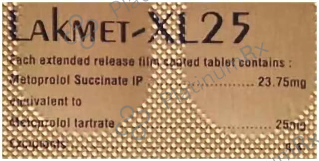 Lakmet 25mg Tablet XL