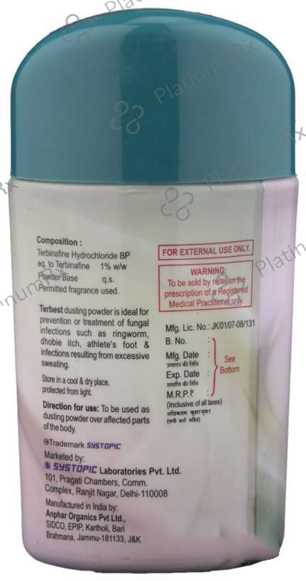 Terbest 1% Dusting Powder 50gm