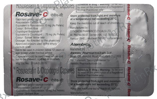 Rosave C 75/10mg Capsule 10s