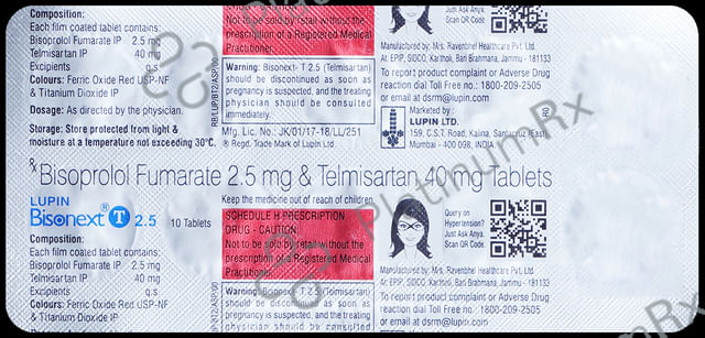 Bisonext T 2.5/40mg Tablet 10s
