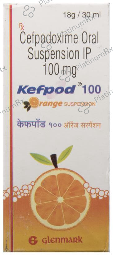 Kefpod 100mg Suspension Orange 30ml