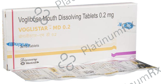 Voglistar MD 0.2mg Tablet 10s