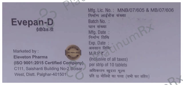 Evepan-D Tablet
