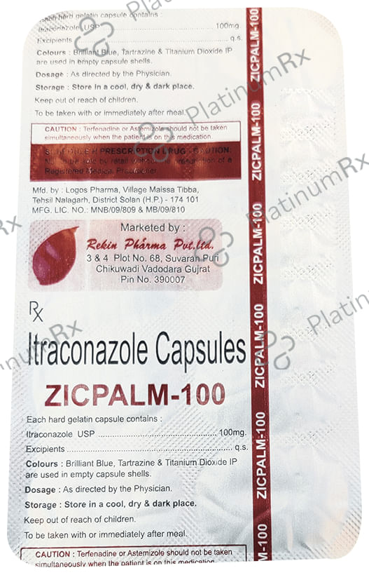 Zicpalm 100mg Capsule 10s