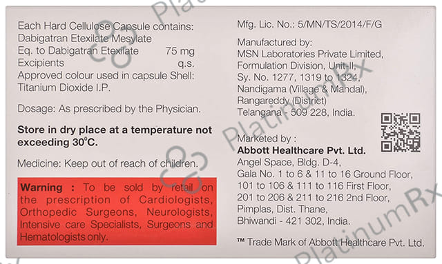 Dablexa 75mg Capsule 10s