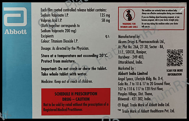 Epilex Chrono 200 133.5/58mg Tablet CR 15s