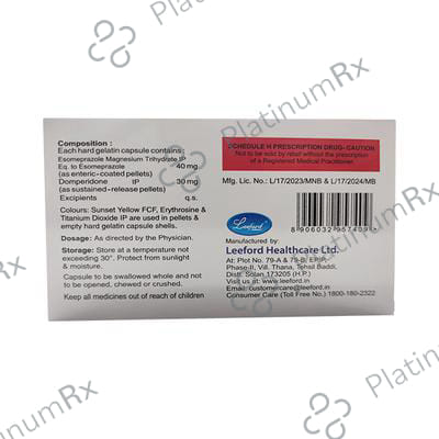 Esomefol DSR 30/40mg Capsule 10s